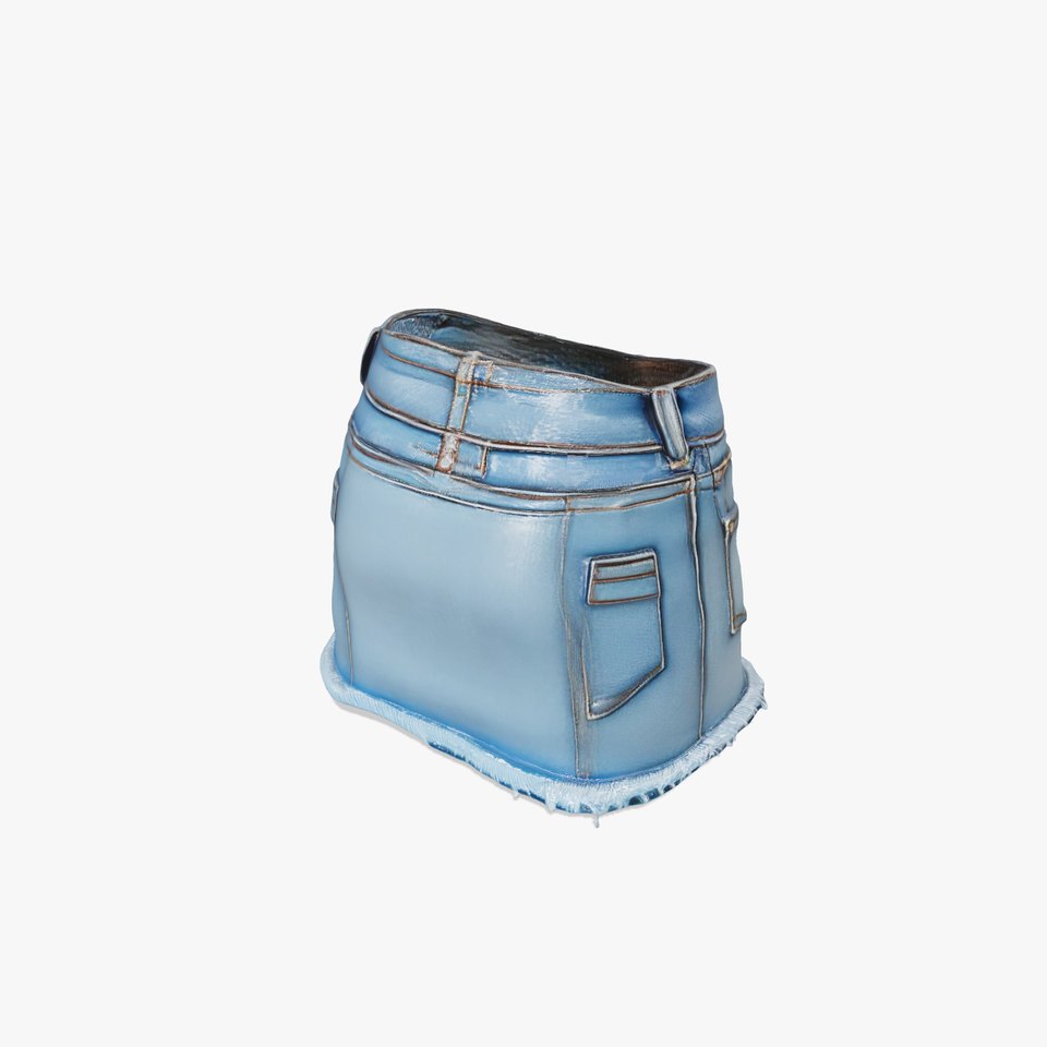 Denim Skirt Model Pack with PBR Textures